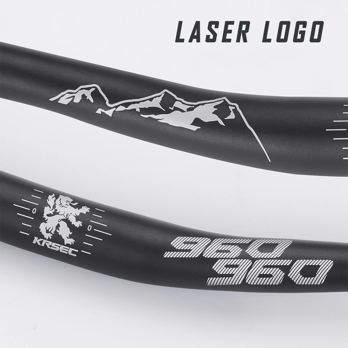 KRSEC31.8MM Mountainbike-Lenker Aluminiumlegierung Fahrrad-Riser-Lenker 25MM Erhöhung 780MM Länge Fahrrad-MTB-Lenker – Detail 4