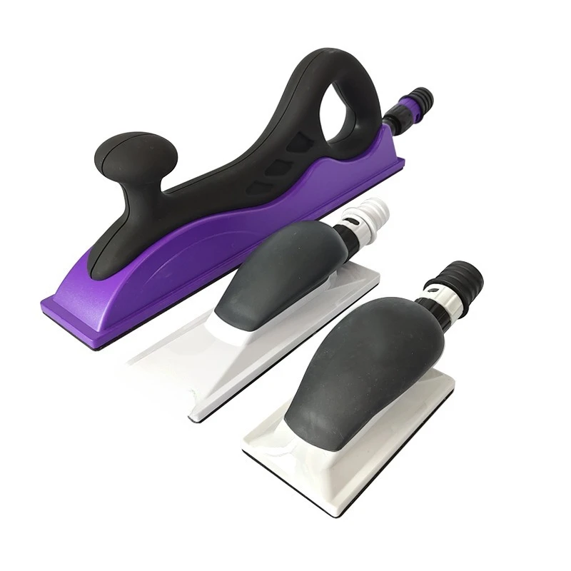 

70 * 198mm vacuuming dry grinding brushed self-adhesive hand planer, car atomic ash putty grinding plate 70/400/125