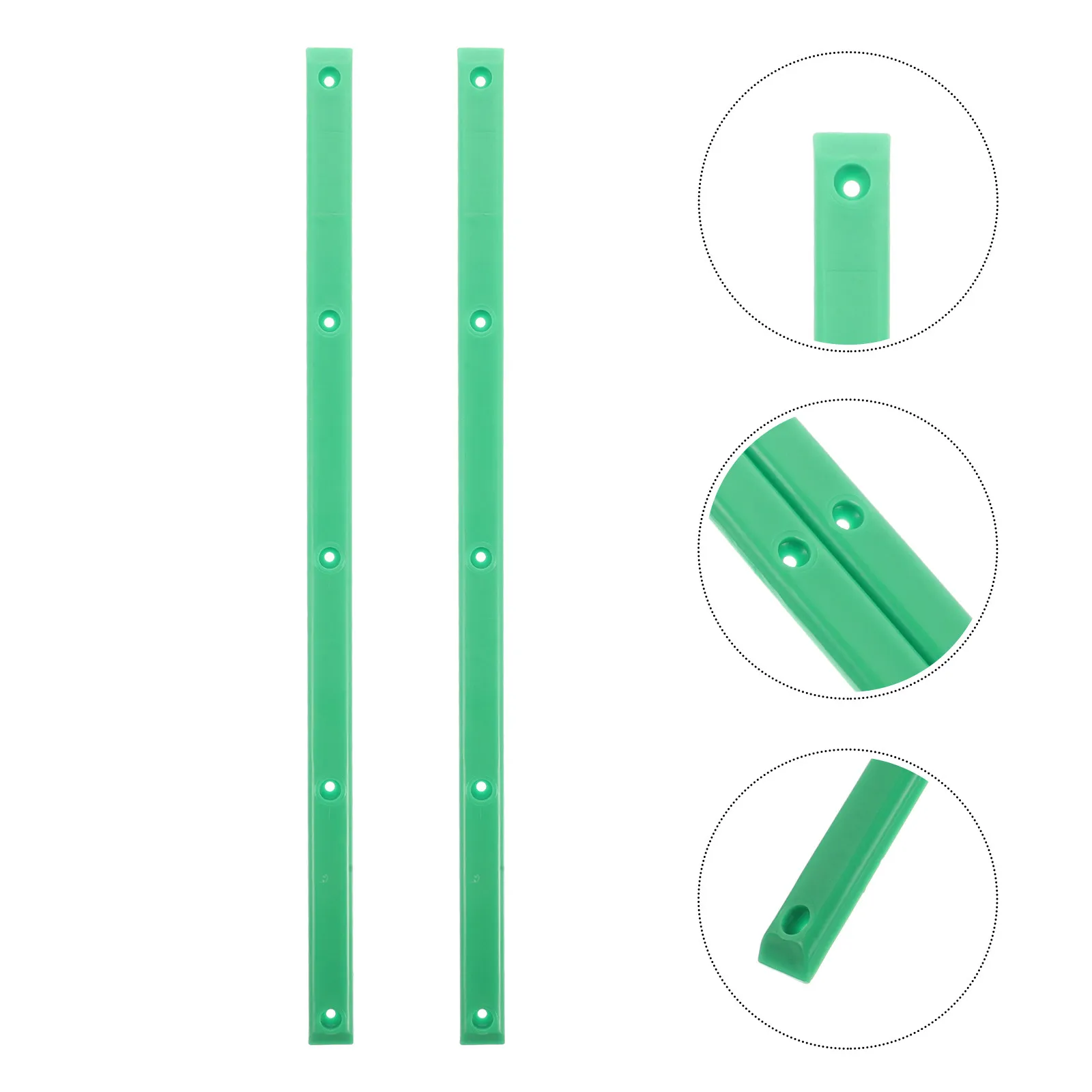 

2Pcs Skateboard Rail Guards Durable Plastic Rib Bones Skateboard Rail Replacement for Decks Longboard Skating Accessories