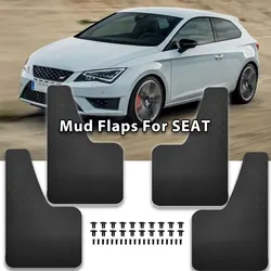 Car Mud Flaps Front Rear Fender Mudflaps For Seat SEAT Leon ST Cupra R Mk1 Mk2 Mk3 Mk3.5 Mk4 Ibiza 6l 6j 6k Altea Arona Exeo