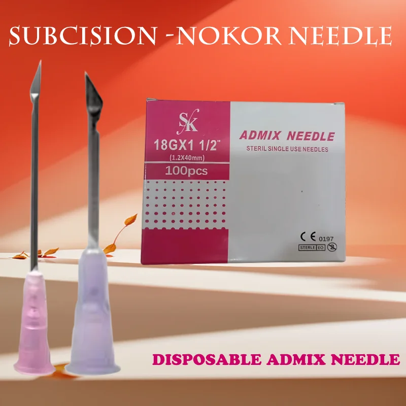 1box/100pcs Disposable sterile Admix NeedleSia 18GX1 1/2(1.2mm x 40mm)