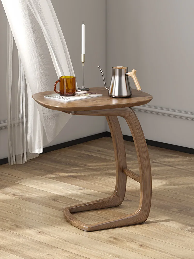 

b15 all-solid wood small coffee table sofa side few small apartment ash wood balcony small tea table