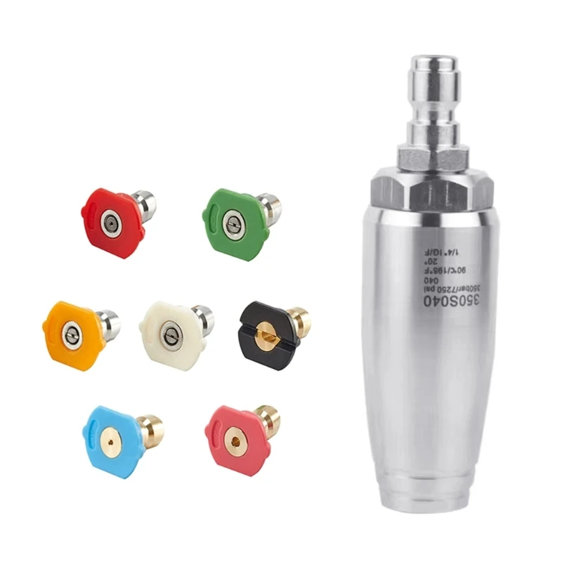 

K1KA High-Pressure Stainless Steel Water Gun with Rotating Ceramic Nozzle and Chrome Plated Steel Body