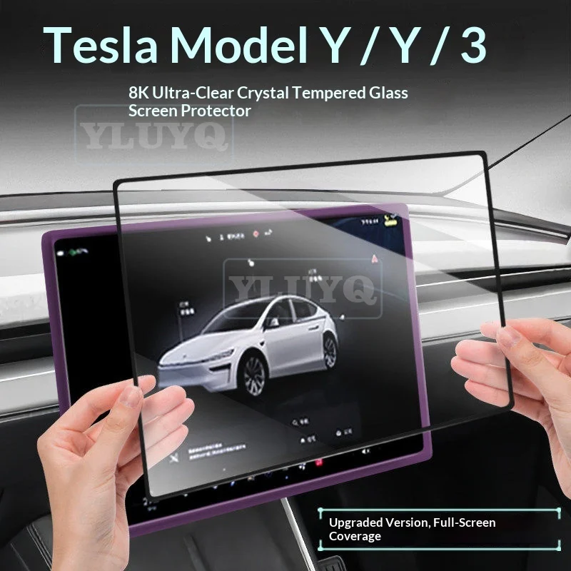 

For Tesla Highland Model 3Tempered Glass Screen Protector Explosion-Proof Central Control Screen Interior Accessories Juniper Y