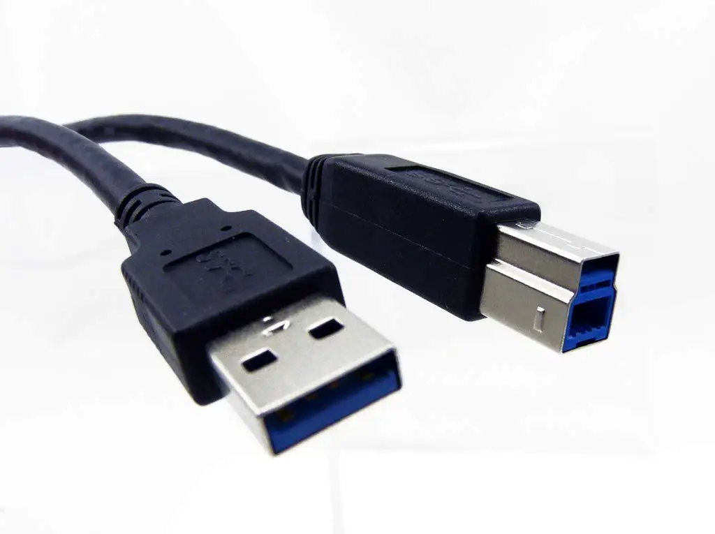 USB 3.0 Type A Male to Type B Male Cable SuperSpeed Data Cable for Printer Scanner External Hard Drive