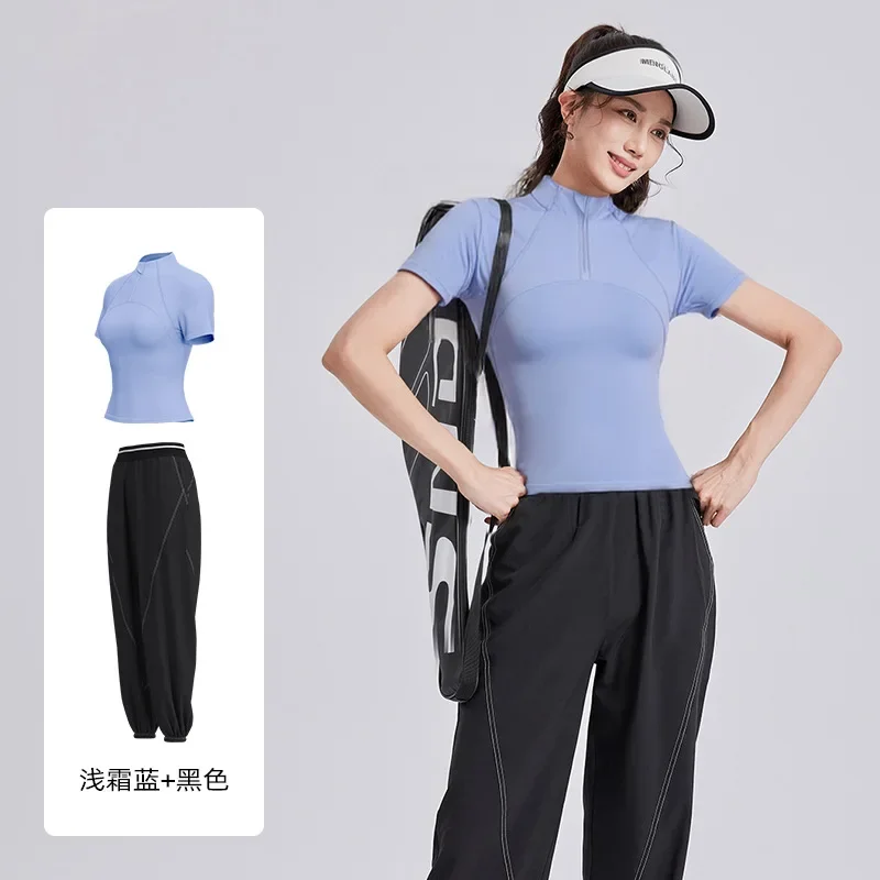 

Модный простой комплект для бега и отдыха, новый весенне-осенний утренний бег, фитнес-одежда, дышащий спортивный комплект для женщин, йога