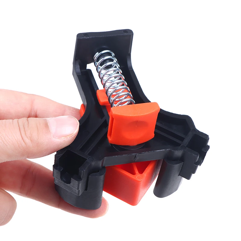 Quick Adjustable Hand Tool Furniture Fixing 90 Degree Angle Clamps Woodworking Corner Spring Clip Right Angle Clips Fixer Tool