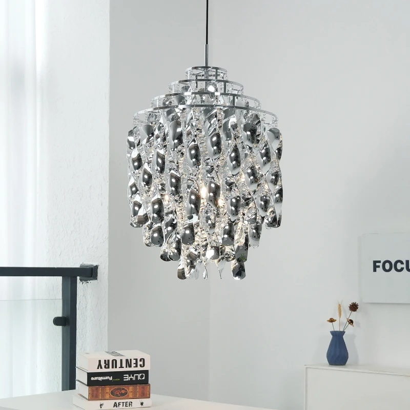 Nordic Modern Pendant Lights Lustre Home Decoration Wrought Iron Acrylic Led Lamp Bedroom Dining Room Kitchen Salon Chandeliers