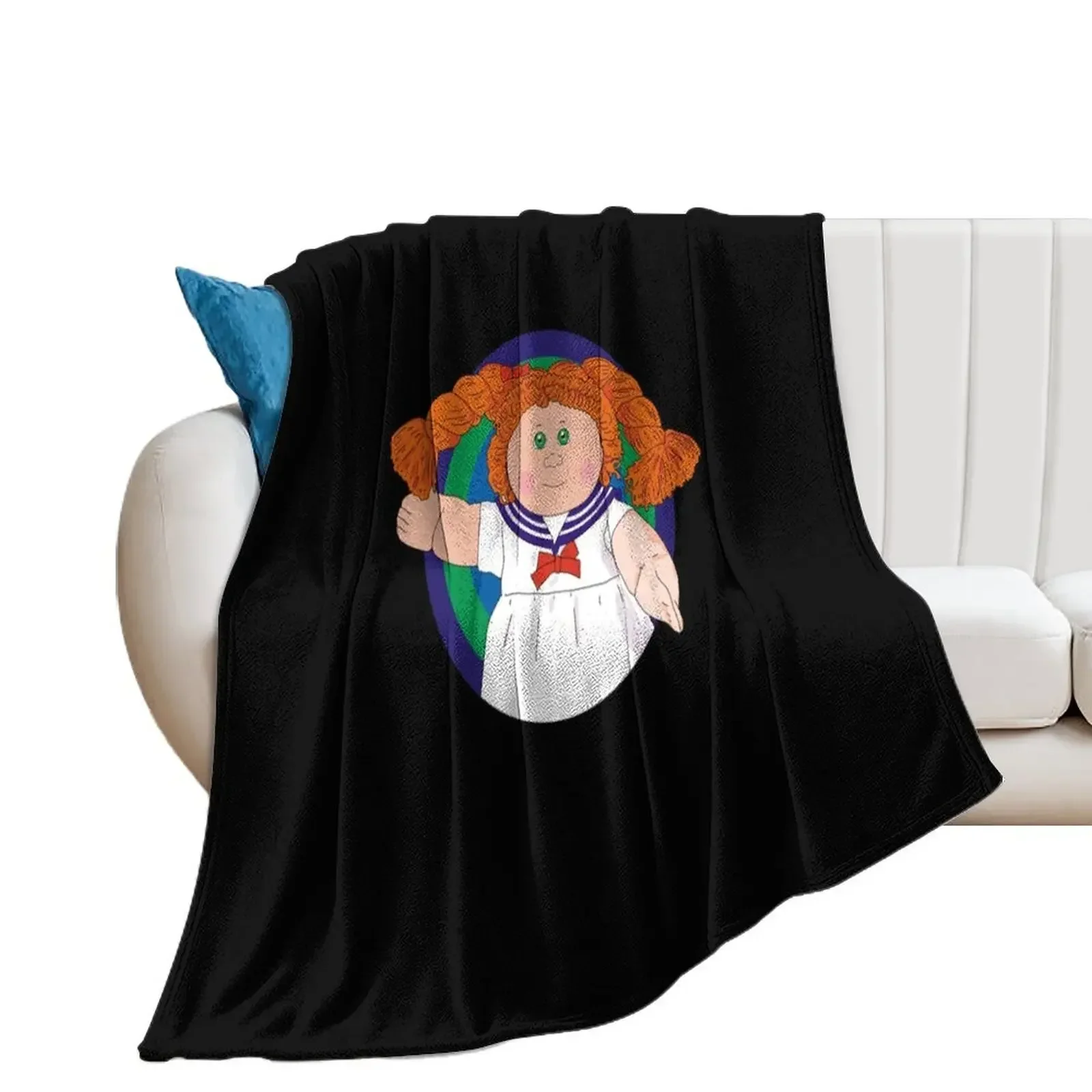 Marine Cabbage Patch Throw Blanket Warm Hair decorative Flannels Blankets