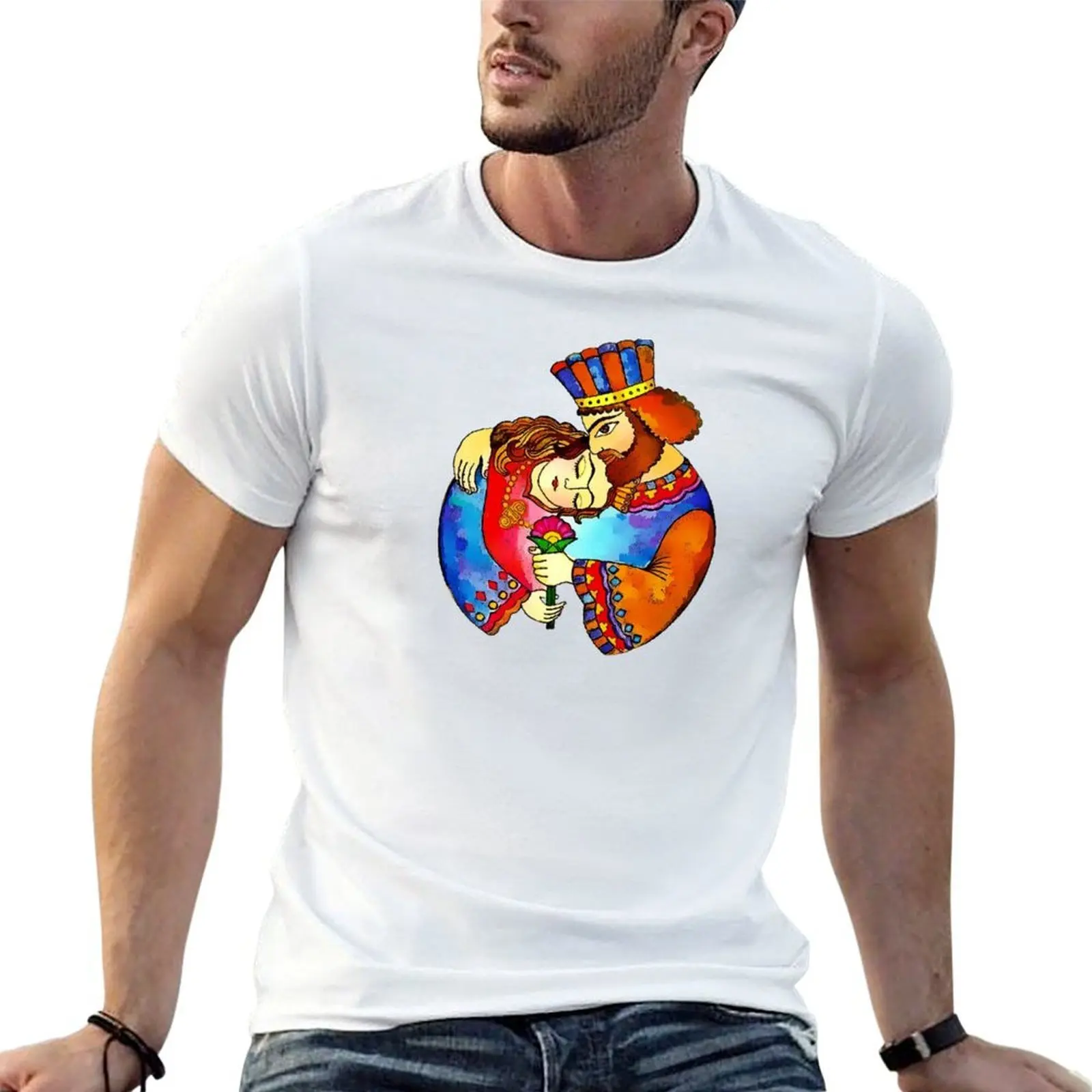 Ancient persian king and queen T-Shirt anime clothes plus sizes t shirts for men pack