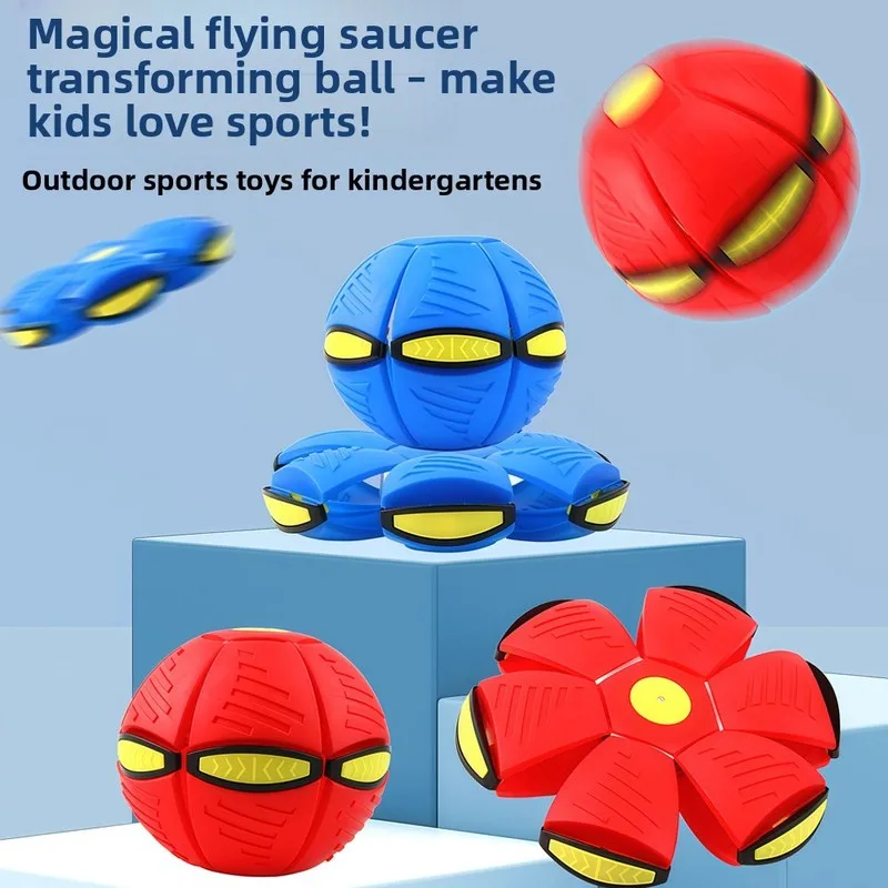 Children's Bouncy Ball, Stepping Ball, Flying Disc, Transforming Ball, Outdoor Ball, Parent-Child Interactive Stress-Relief Toy