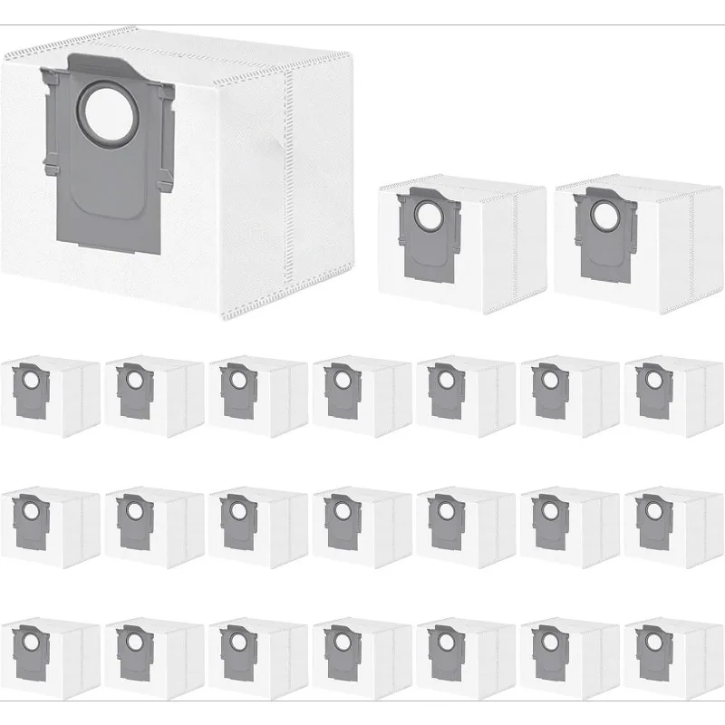 

24PCS 3L Replacement Dust Bags for Roborock Q5 Q7 Q8 Q10 S7 S8 S5 X5 Pro M5 Max Pro MaxV Ultra Robot Vacuum Cleaner Bags