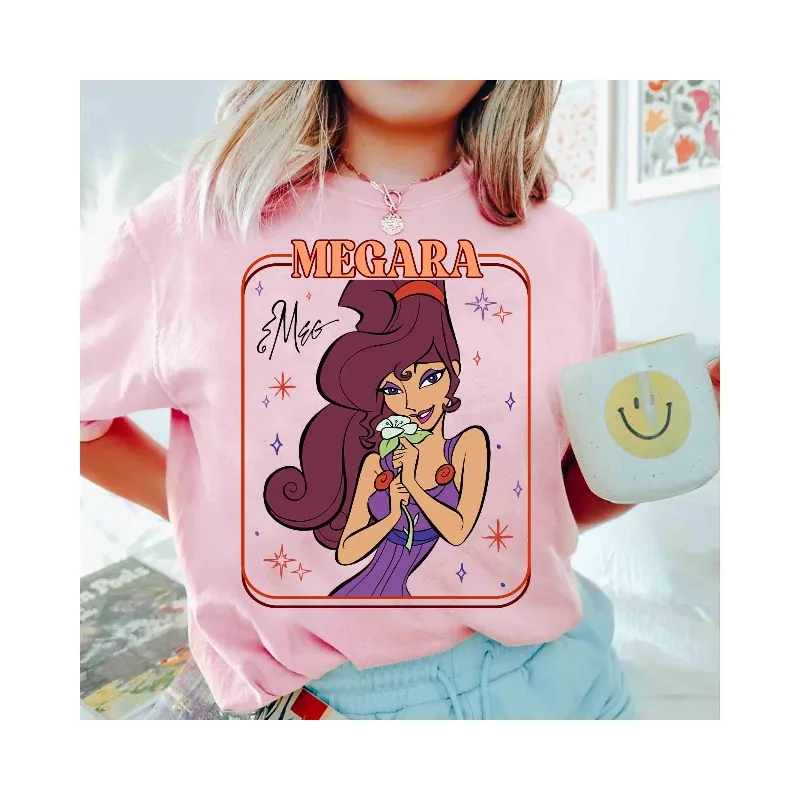

Retro Disney Hercules Character Group T-shirt Suitable for Both Men and Women in All Seasons, Casual and Fashionable T-shirt