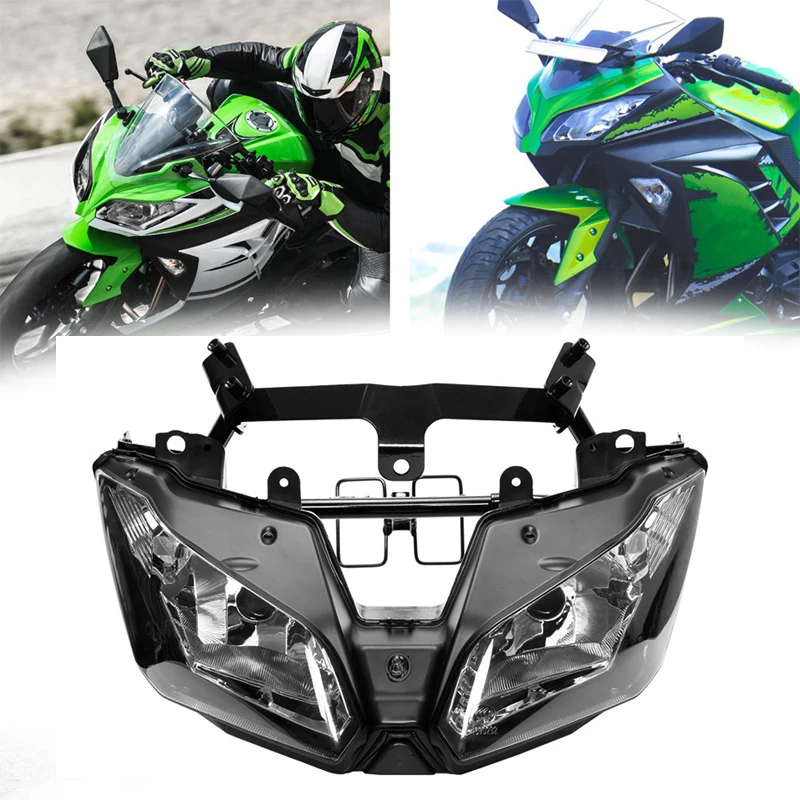 

Мотоциклетная фара в сборе, лампа для Kawasaki Ninja 300 2013 2014 2015 13 14 15