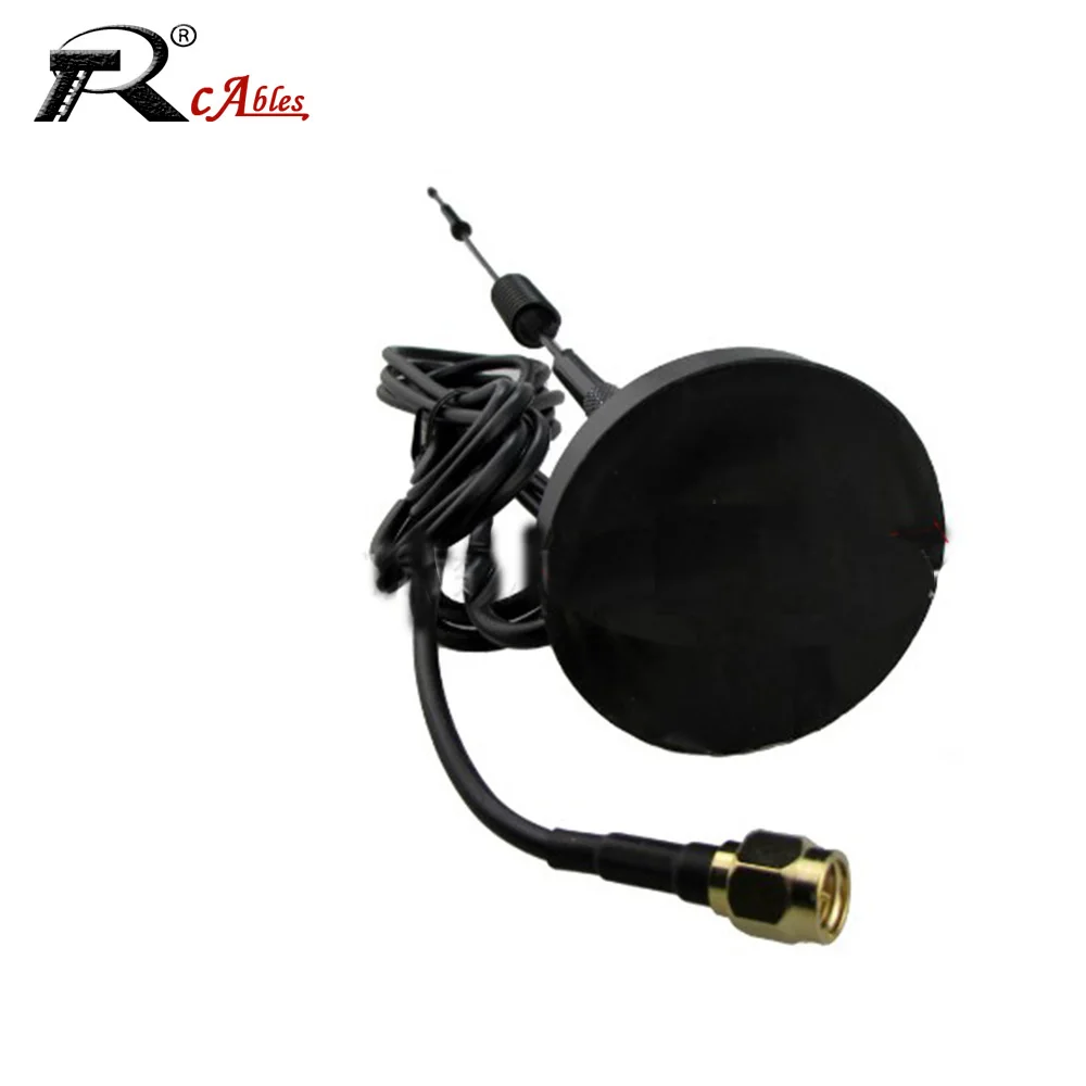 

10PCS 10M RG174 Cable 4G LTE Signal High Gain Antenna Sharing Smart Vending Machine SMA Male Magnetic Suction Cup Antenna