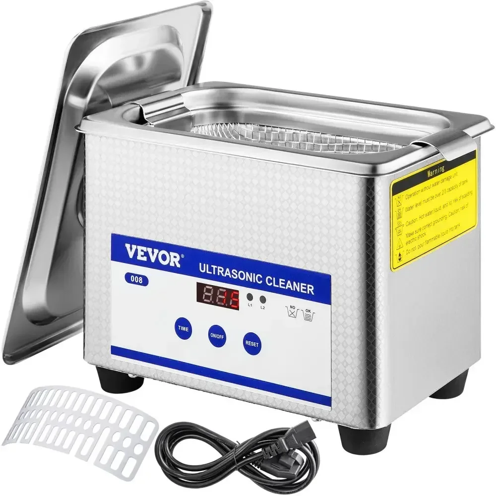 Vevor Ultraschall reiniger 2.2l digitaler Heizungs-Timer zur Reinigung von Schmuck reinigung Brille Edelstahl für den persönlichen Gebrauch