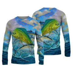 Fishing 3D Print T-Shirts Men Woman Casual Round Neck Long Sleeve T Shirt Streetwear Harajuku Pullovers Tees Tops Kids Clothing