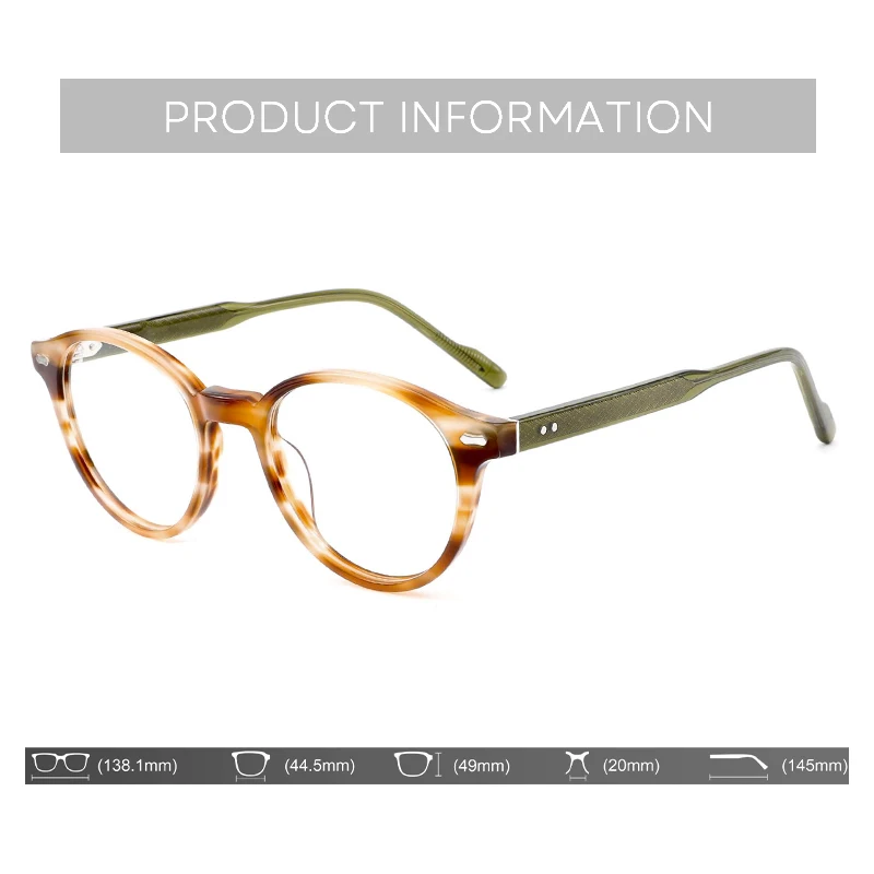 BLUEMOKY Occhiali da vista rotondi alla moda per donna Occhiali da vista ottici progressivi Occhiali fotocromatici in acetato di tendenza