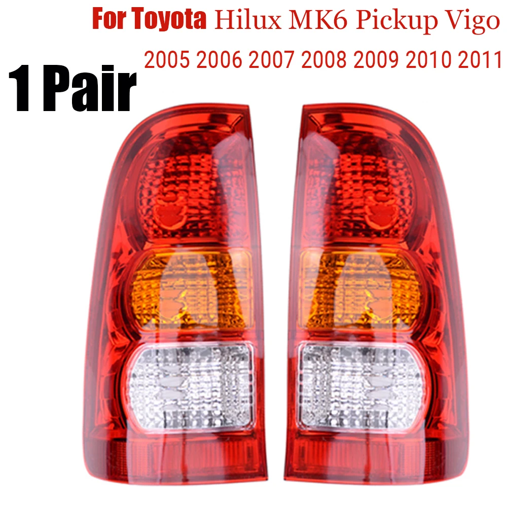 2PCS Tail Rear Light led For Toyota Hilux Vigo MK6 Pickup 2005-2011 Car Accessory 81561-0K010 81560-0K010 Turn signal Brake Lamp