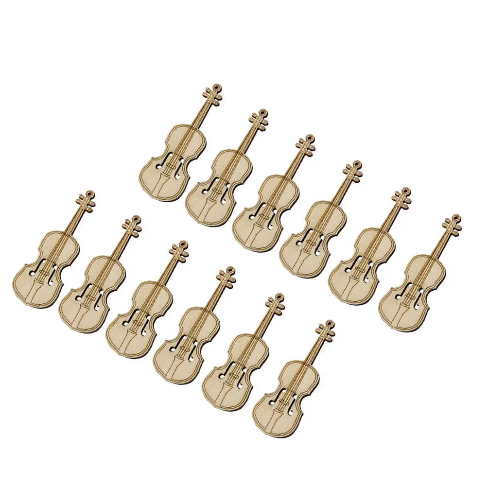 

Набор из 12 миниатюрных деревянных скрипок: креативные украшения для дома, милые музыкальные реквизиты для фотосессий, маленькие деревянные скрипки-орнаменты