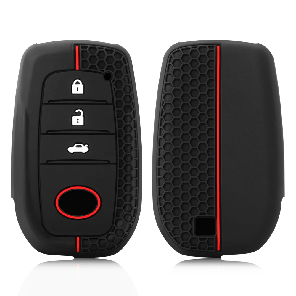 حافظة مفاتيح السيارة لتويوتا هايلكس 2024 يارس كورولا 2023 Rav4 2021 CHR ريفو أوريس إنوفا هايلاندر فينزا فورتشن مفتاح حامل