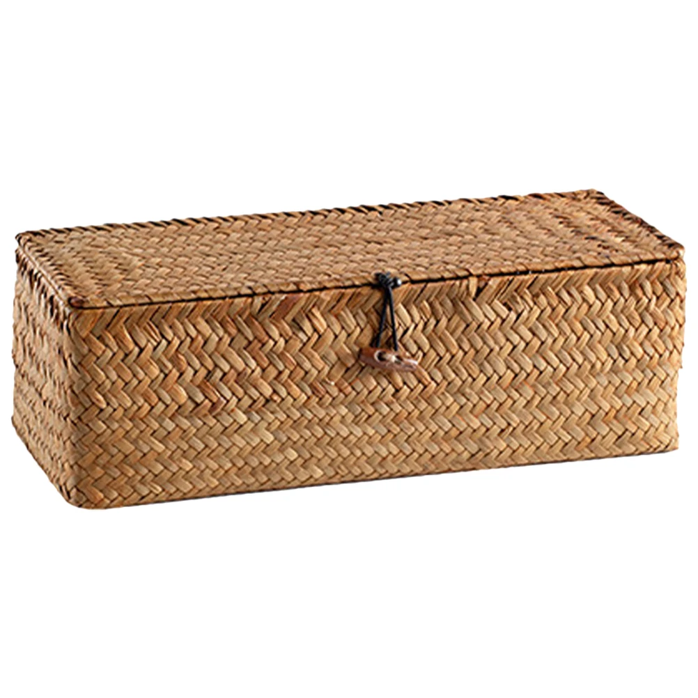 

Woven Storage Baskets Straw Boxes Shelves ganizer Countertop Tea Bag Dispenser Shelf Basket Sugar Holder Storage Jewelry Box