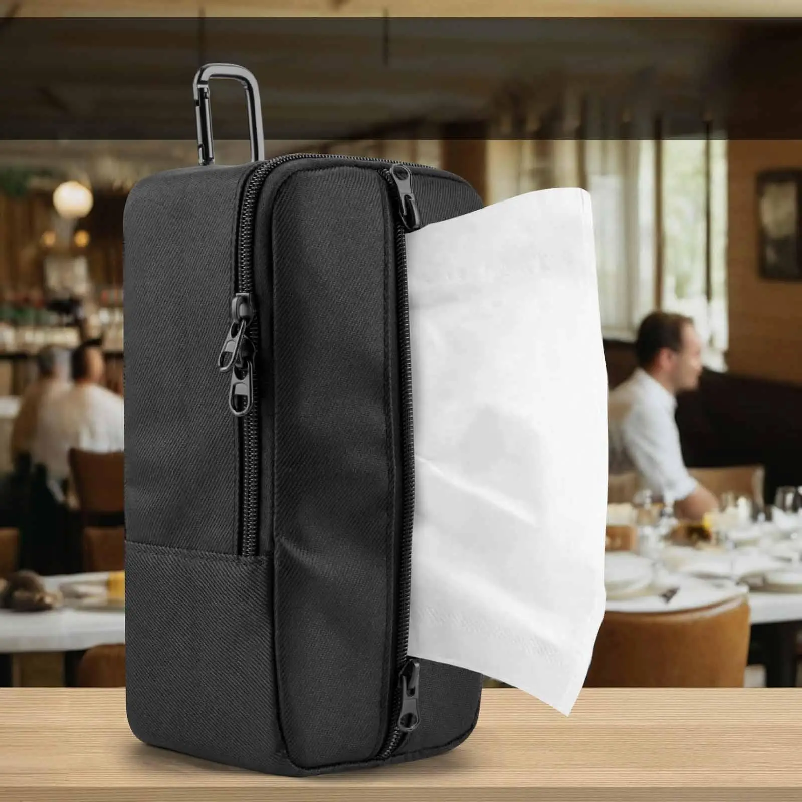 Taschentuchbox-Abdeckung, Serviettenspender, hängender Gesichtstuchhalter-Etui für den Arbeitsplatz