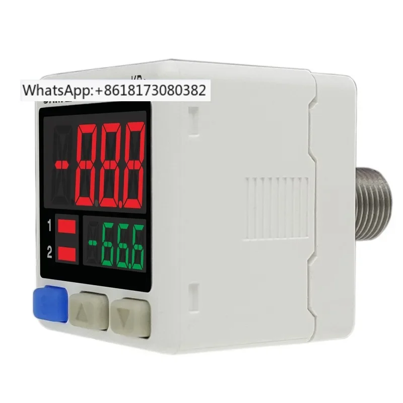 Digital pressure gauge, 2-channel switch sensor, negative pressure , digital vacuum gauge, voltage and current analog quantity