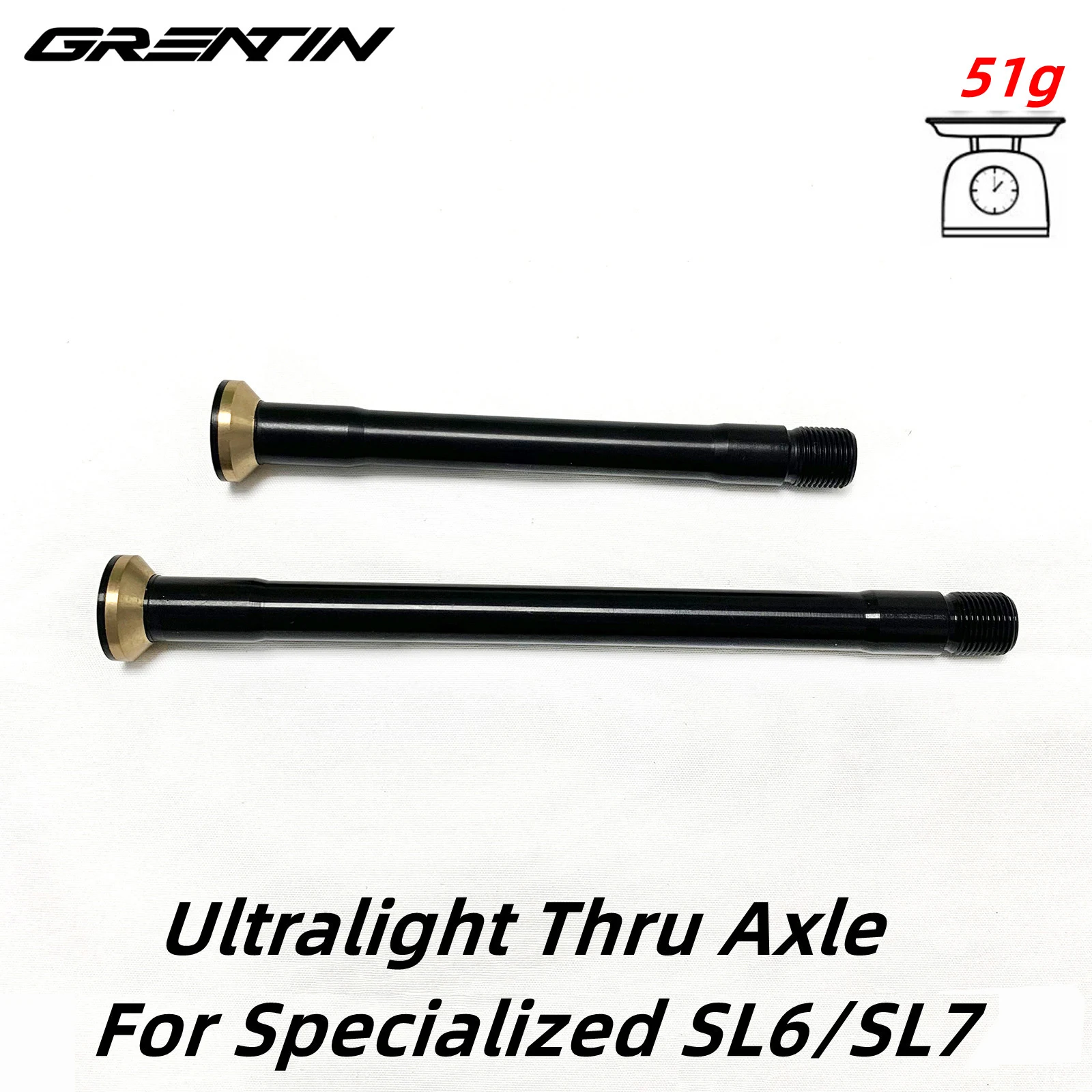 Bicicleta de carretera ultraligera con eje pasante para cuadro de bicicleta de carretera SL6/SL7 tamaño de uso 100*12/142*12mm peso Total 51g