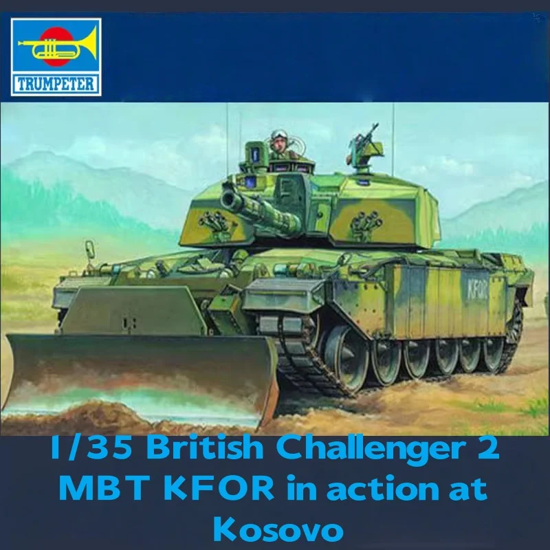 

TRUMPETER 1/35 British Challenger 2 MBT KFOR in Action at Kosovo Пластиковая модель в сборе Пазл для коллекционеров