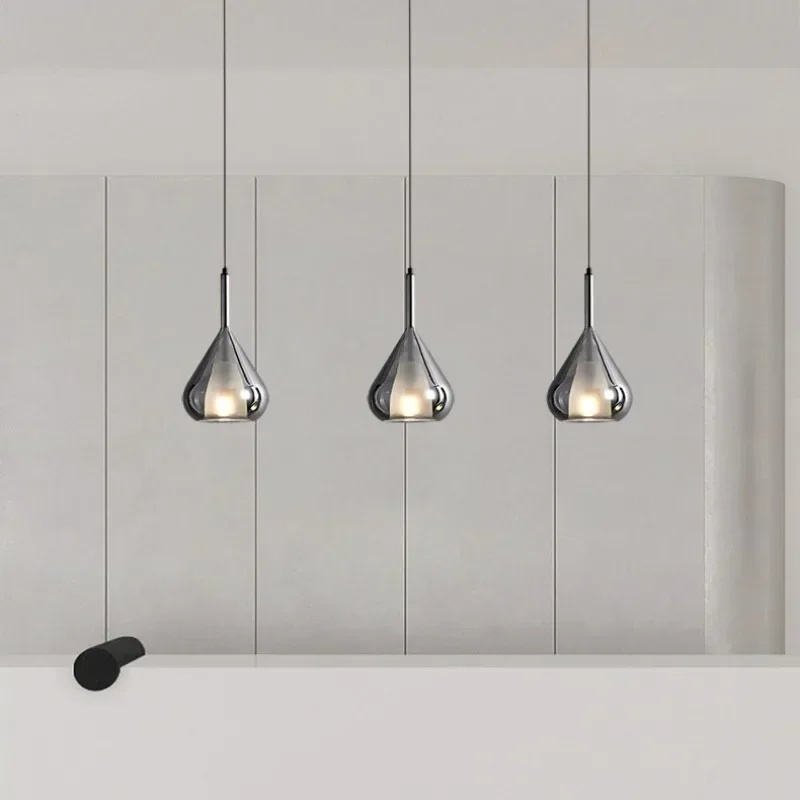 Italian Designer Chandelier Modern Minimalist Dining Room Living  Bar Café Bedroom Bedside Glass