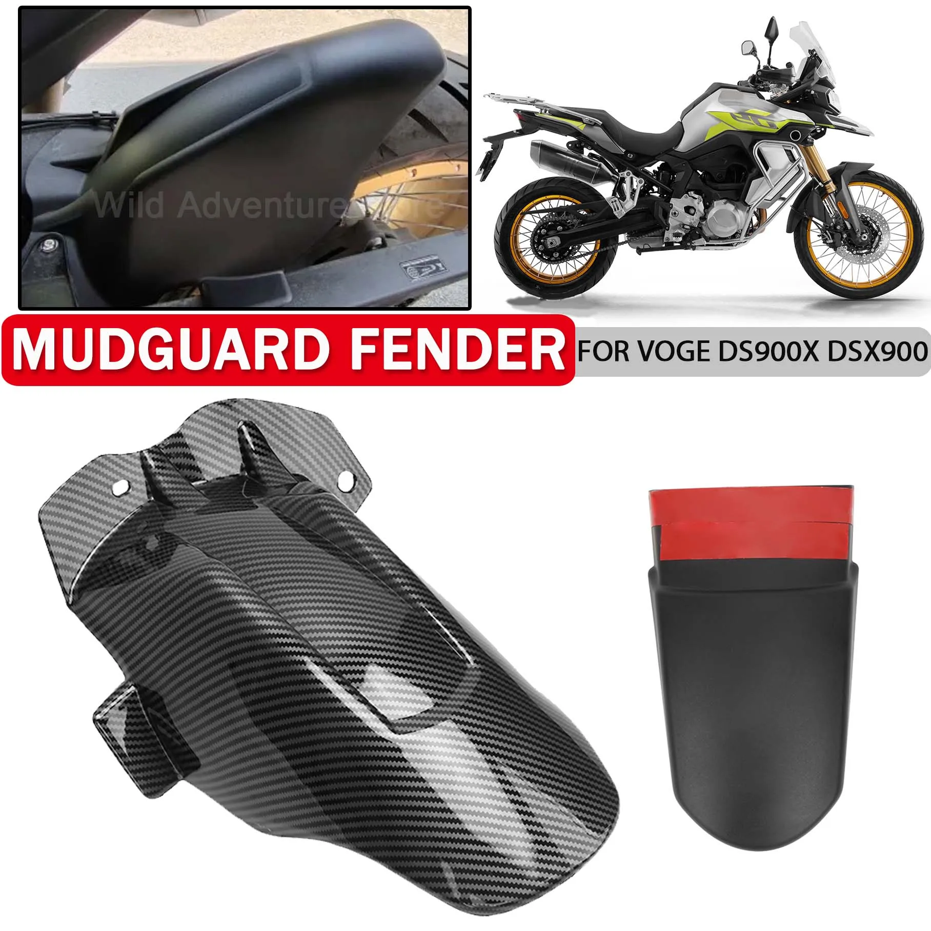 

MOTO Front Rear Mudguard Wheel Hugger Fender Mud Splash Guard For VOGE DS900 DS900X 2024 2025 DS 900 DS900 X DS 900X Sand Shield