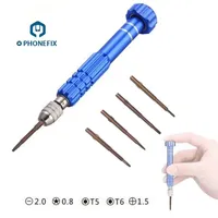 5 in 1 Precision Screwdriver Set with 4 Screw Bits for Phone Repair Multifunctional Hand Repair Tool for iPhone Drone PC