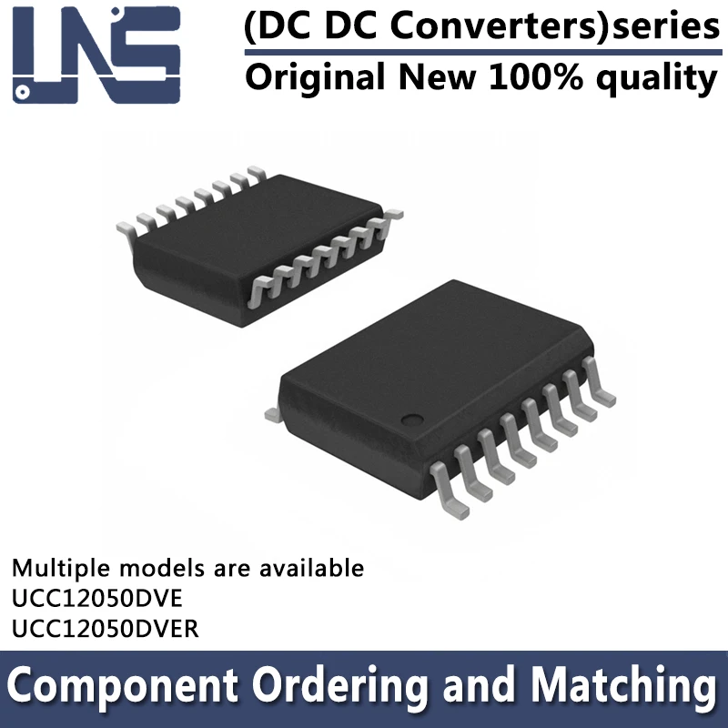 1PCS UCC12050DVE UCC12050DVER 3.3V 5V 500MW SOIC-16 7.50mm DC DC Converters