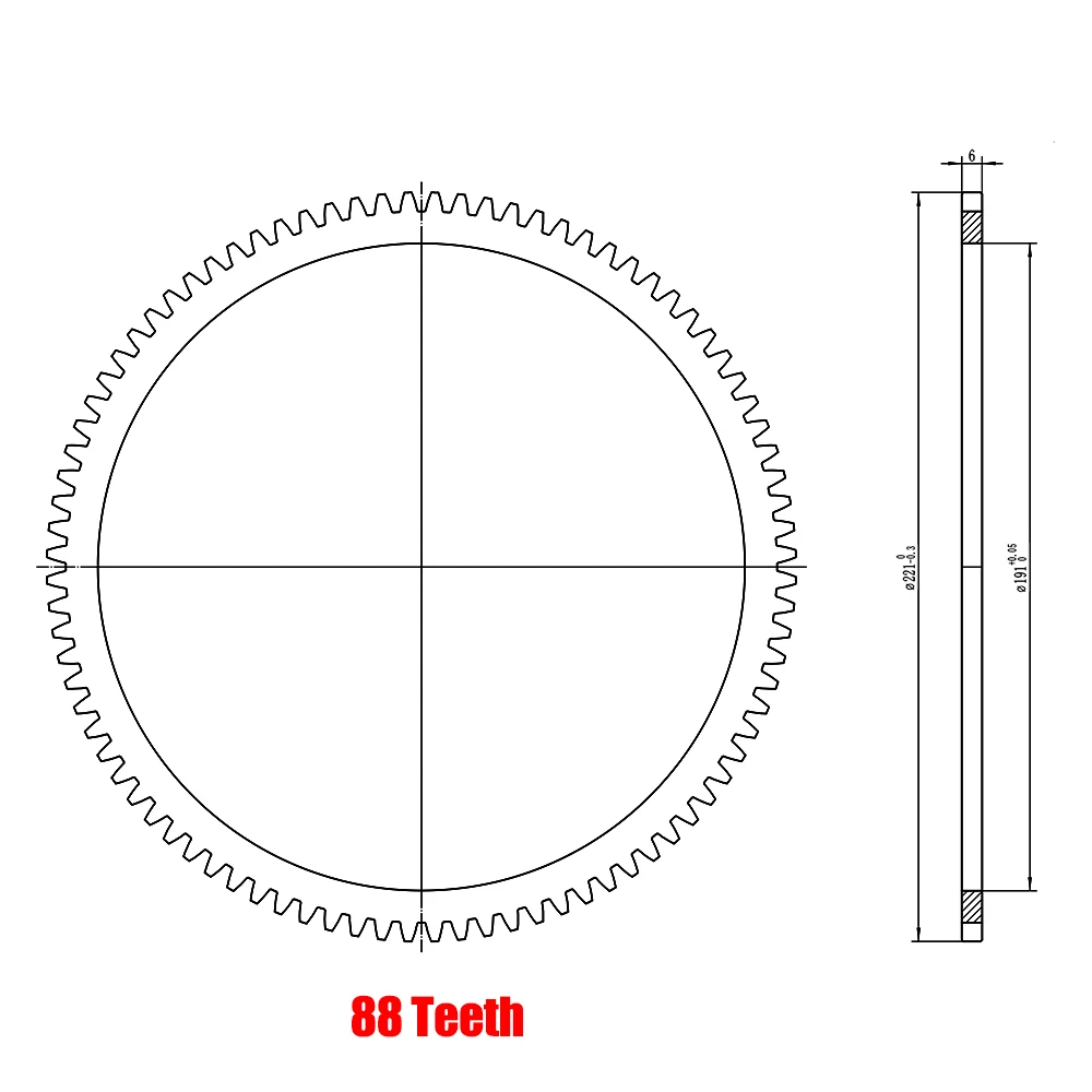 Flywheel Crown Gear Ring For SUZUKI DT30 30HP 2 Stroke Outboard Engine