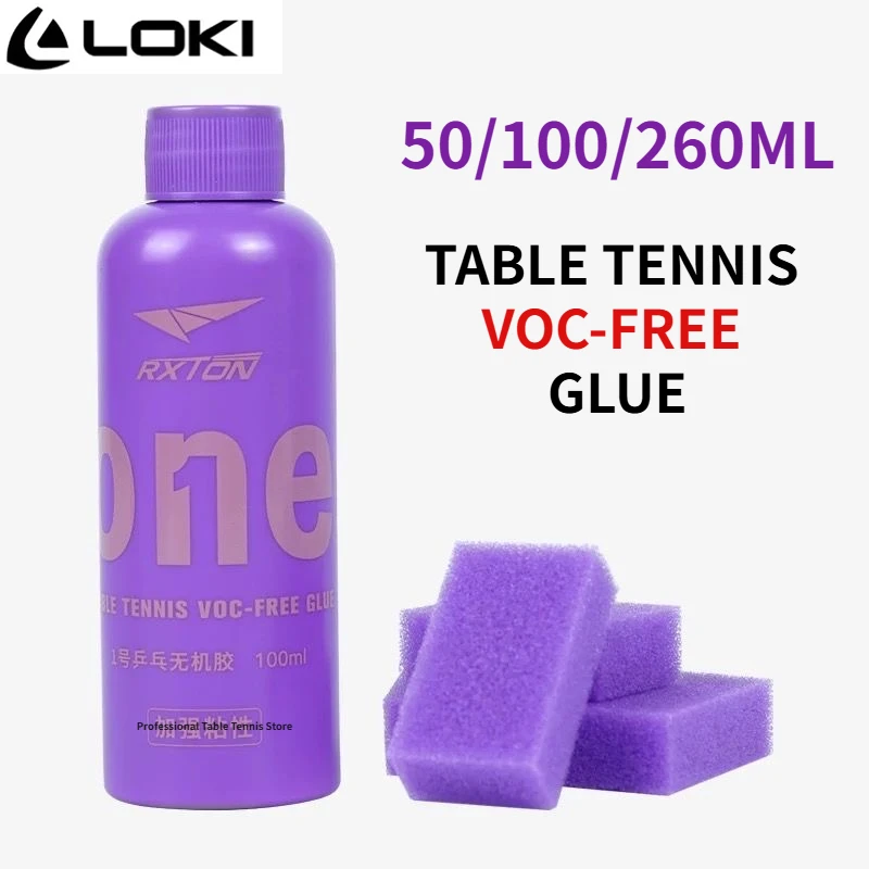 

50/100/260 мл клей для настольного тенниса LOKI водное решение VOC Free Bond для ракетки для пинг-понга с высокой степенью формования пленки Loki клей