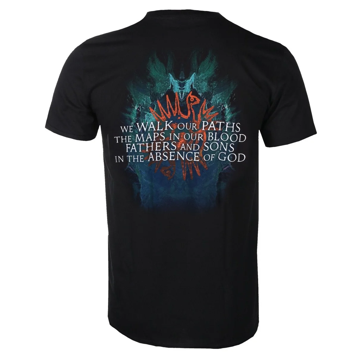 Borknagar Fall Folk Metal Band Double‑sided Graphic Short Sleeve Top Men Women Mysterious Canyon Artwork Back Lyric