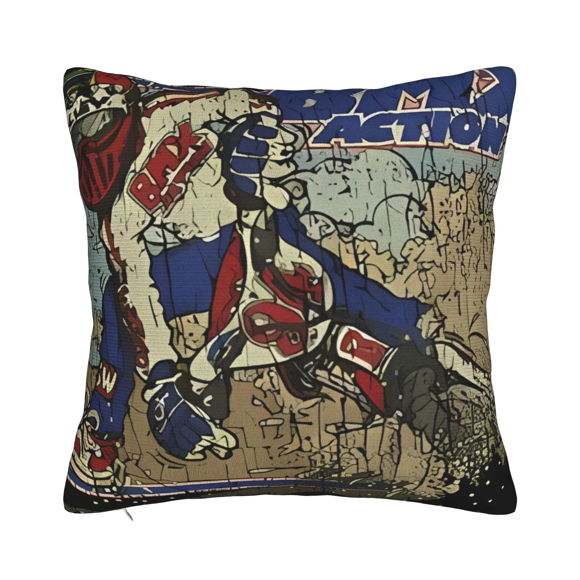 BMX Action Test Pilot 1982 For Porch Patio Couch Sofa Living Room Outdoor Pillowcases BMX Racing Pillow Cover Soft Durable