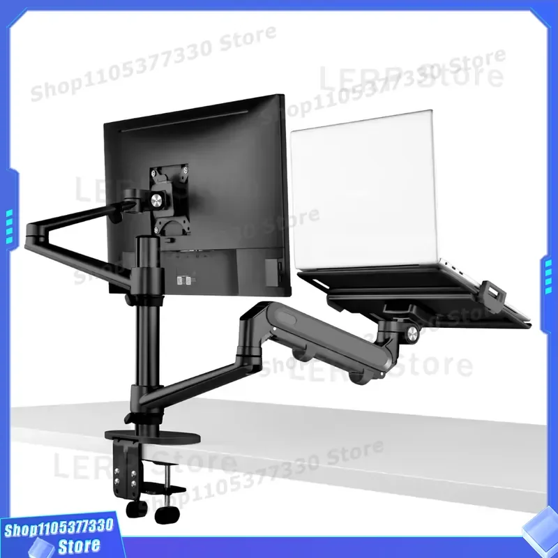 Adjustable Computer Screen Riser with Wire Organizer for Office Desk Universal Monitor Stand Base Ergonomic Laptop Holder