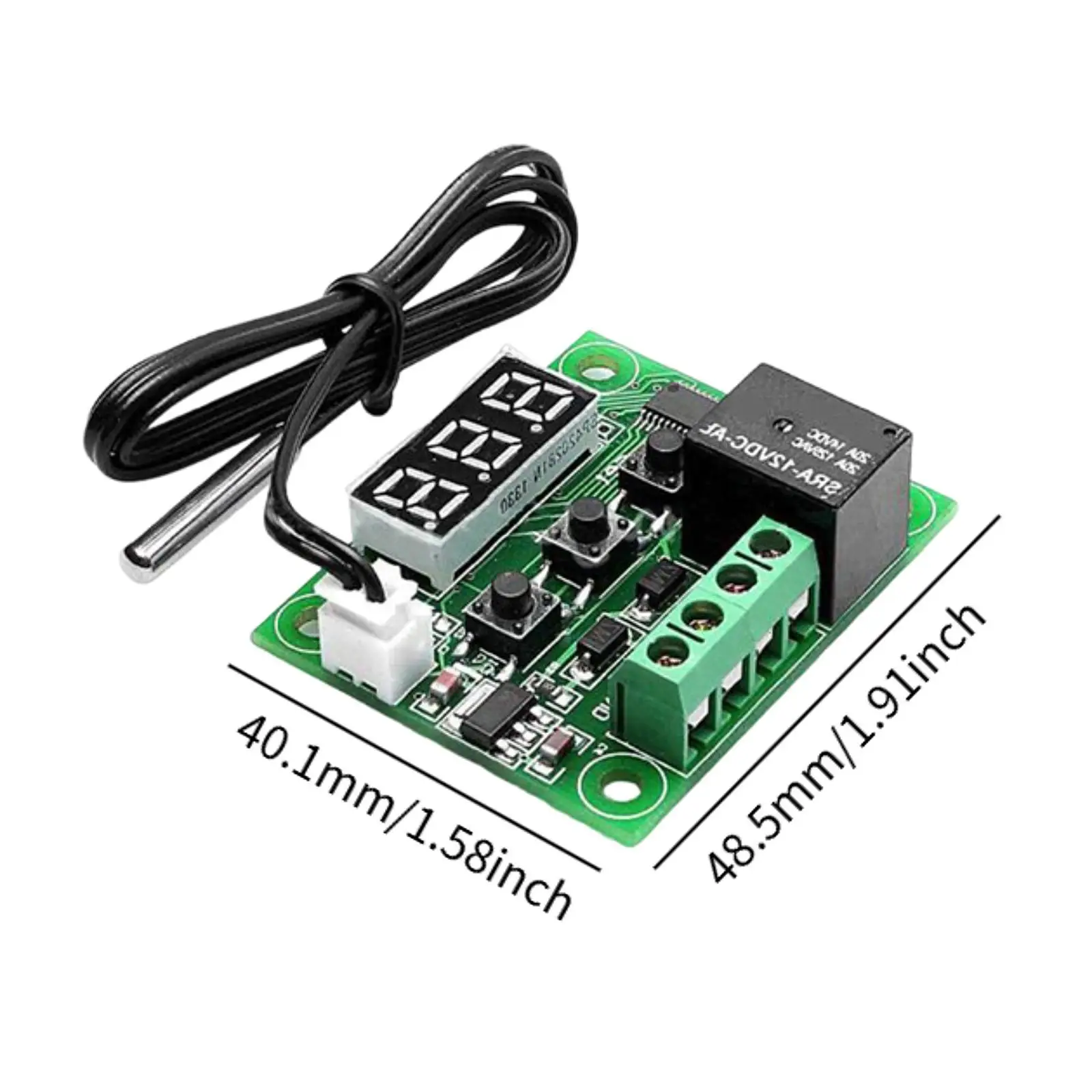 

Electronic Temperature Temp Control Module Switch Sturdy Replace PCB Easy Installation Digital Thermostat Module -w1209D