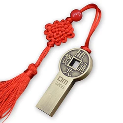 DM USB Flash drive Metal 8GB 16GB 32GB 64GB Pen Drive Storage Memory Disk Simple Style for Computer PC Tablet With Chinese Knot