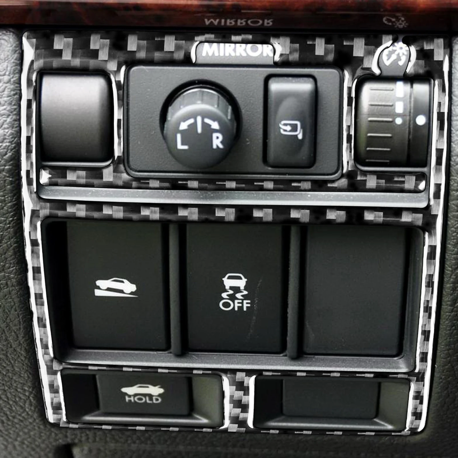 

For Subaru Legacy 2010-2014 Real Carbon Fiber Sticker Auto Window Lifting Navigation Gear Shift Panel Cover Trim Car Accessories