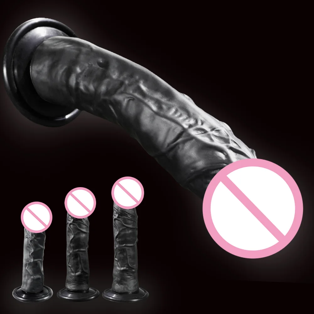 Realistic Dildo for Women Silicone Beginner G-spot Anal Stimulation Dildo with Strong Suction Cup for Adult Sex Toy Masturbator
