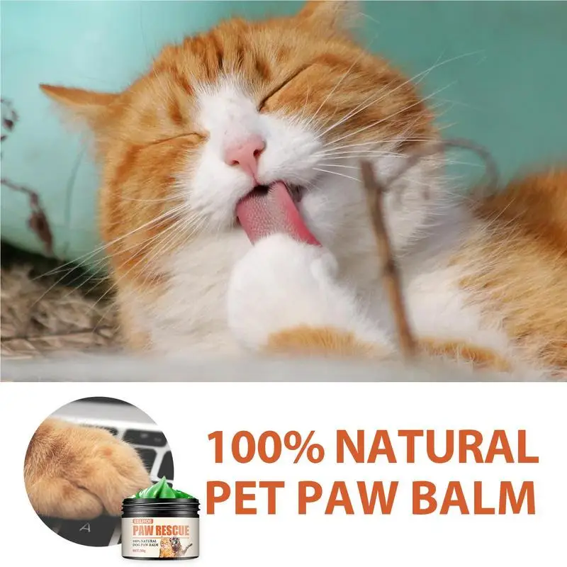 Paw Pad Balm 30g cera per zampe di cane per zampe secche e lozione per zampe di naso con protezione per zampe di cane per crema idratante per zampe