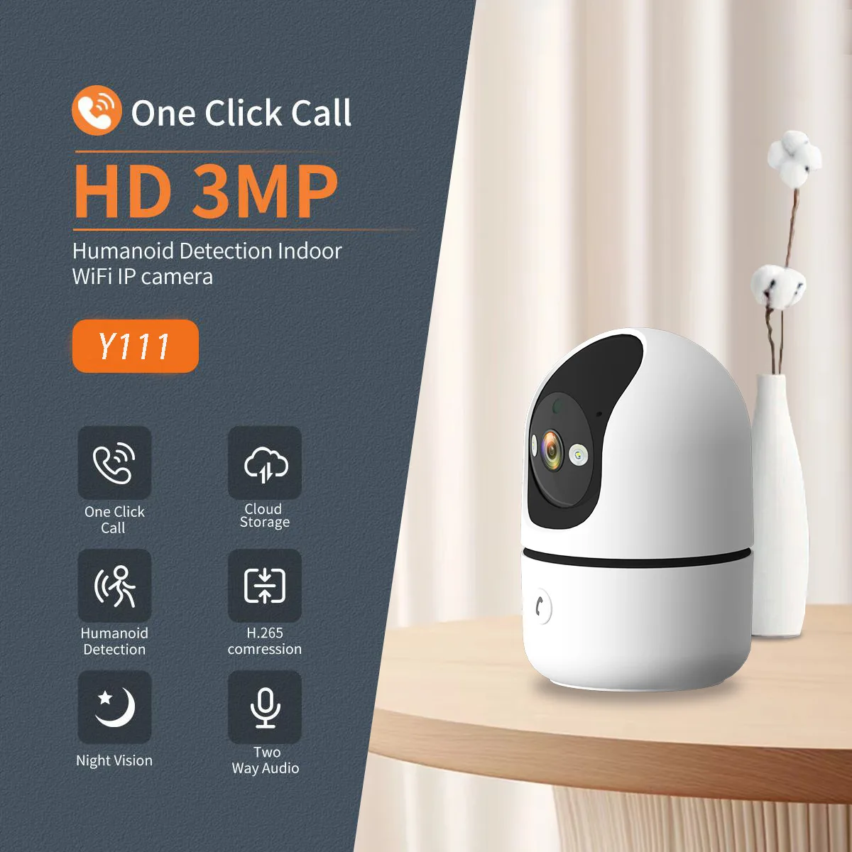 3MP 1296P YiLot APP Wireless PTZ IP Dome Camera Full Color Night Vision AI Humanoid Detection Home Security CCTV Baby Monitor