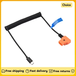 15V PD3.0 USB Type-C Male to 15V D-Tap Male Connector Power Cable for V-mount Battery USB type-C to D-tap Male Connection Cable
