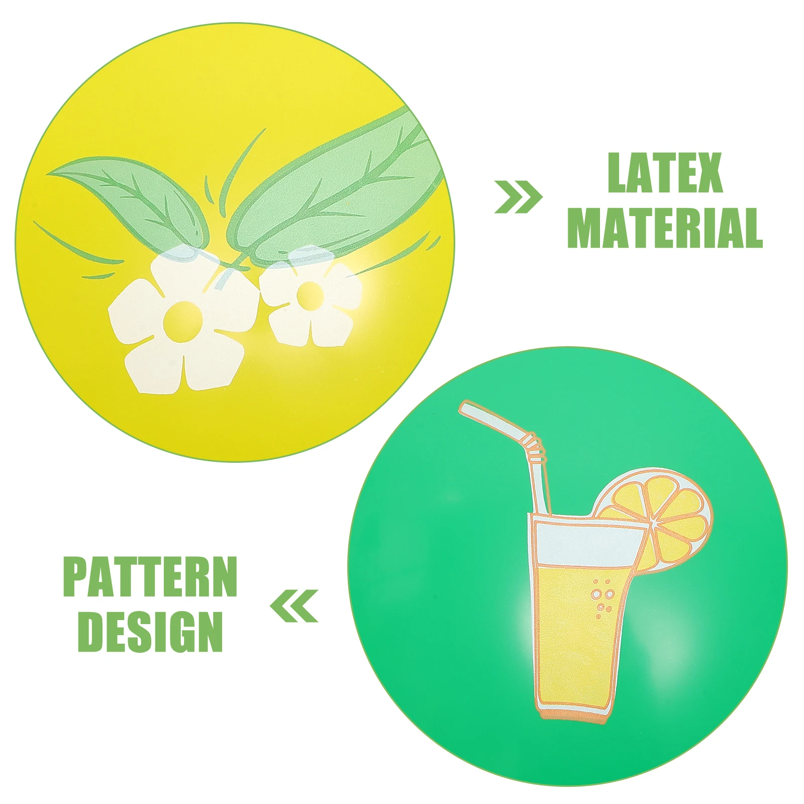 

24pcs Lemon Balloon Set Hawaii Style Balloon Kits Summer Beach Balloons For Party Decoration Photography Props Tropical Luau