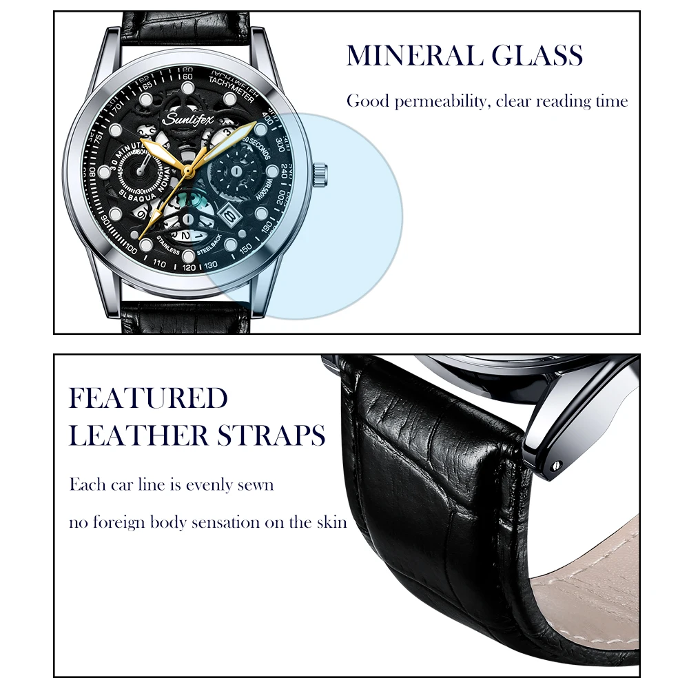 Sunlifex Traditional Business Men's Watch Leisure Business Quartz Watch