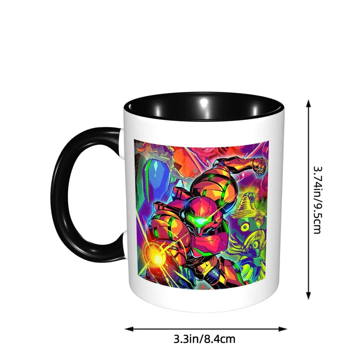 Metroid II Return Of Samus Mug Funny Ceramic Coffee Cups Tea Mugs Milk Cup Drinkware Gifts for Friends