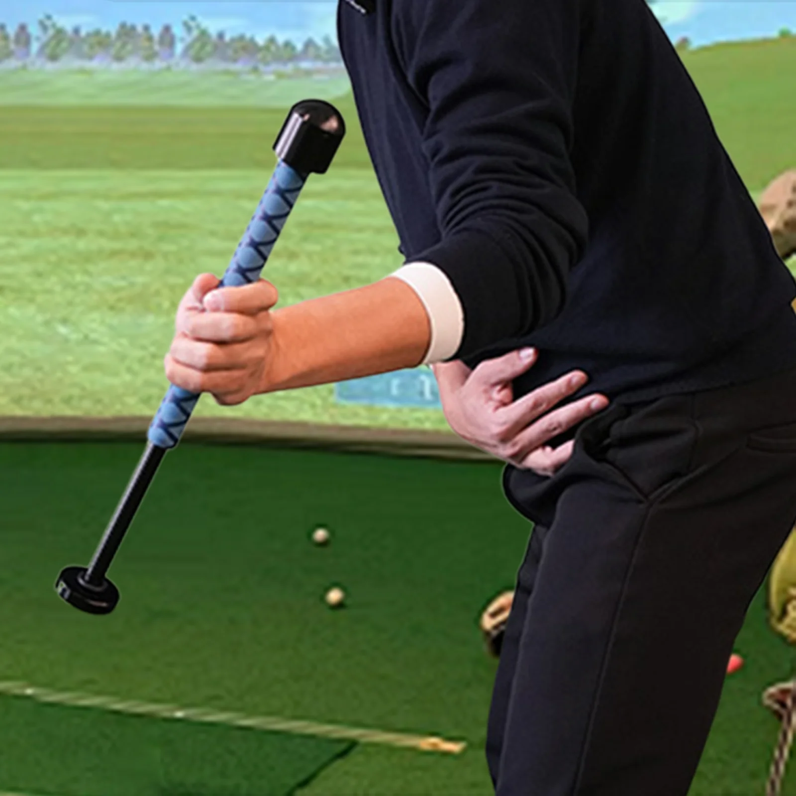 Golf Swing Trainer Sound erinnern Anfänger tragbaren Aufwärm stock für verbesserte Genauigkeit Stärke Distanz Balance halten gerade